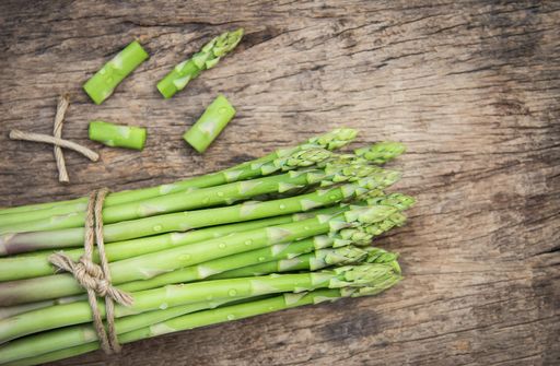 Fresh green asparagus, symbolizing the nutritional benefits of fiber-rich foods for women's health