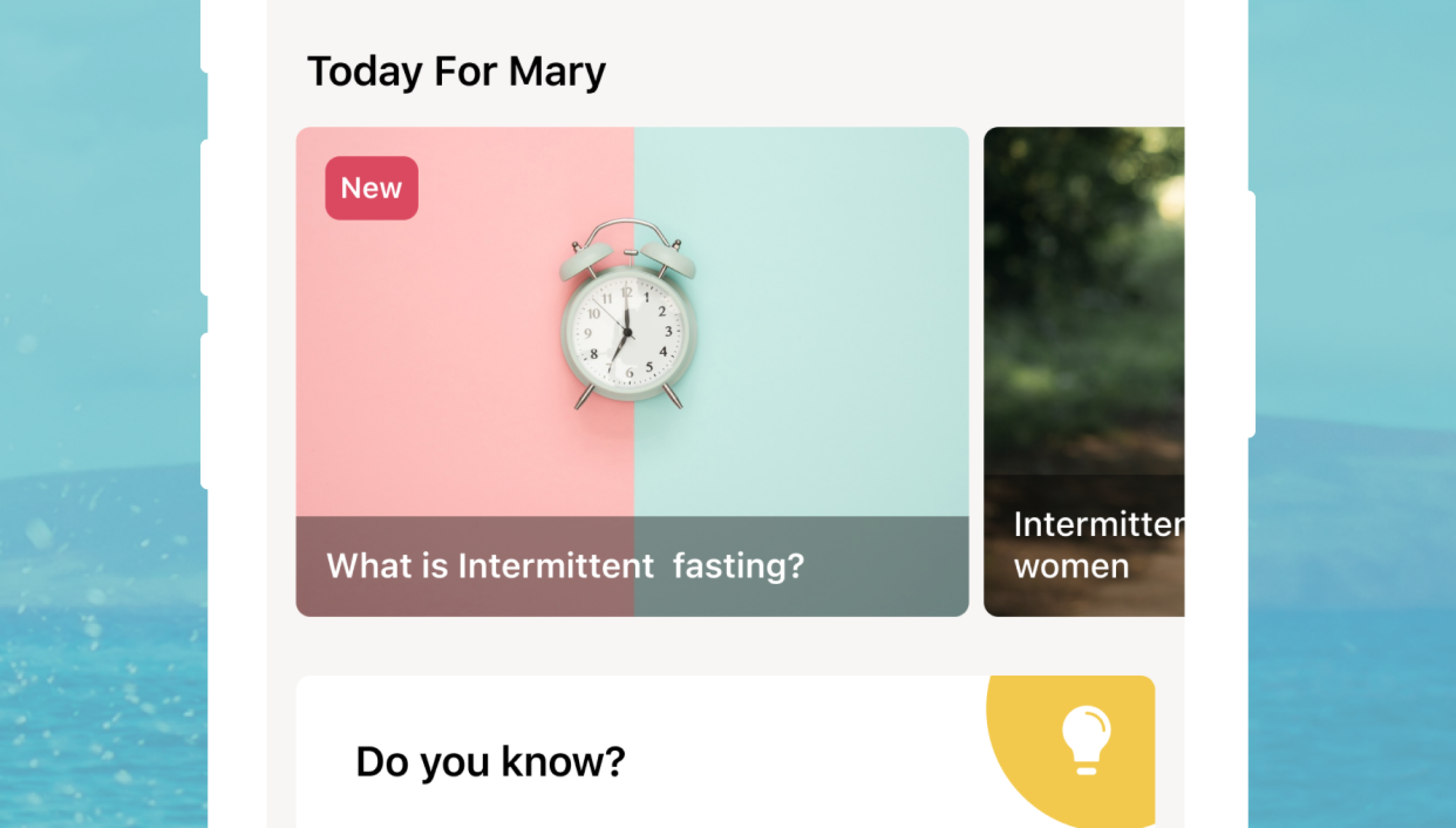 User-friendly articles screen in our fasting app, packed with expert tips and insights on fasting and wellness.