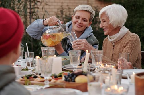 A group of women embracing Blue Zone lifestyle habits to promote health and longevity.