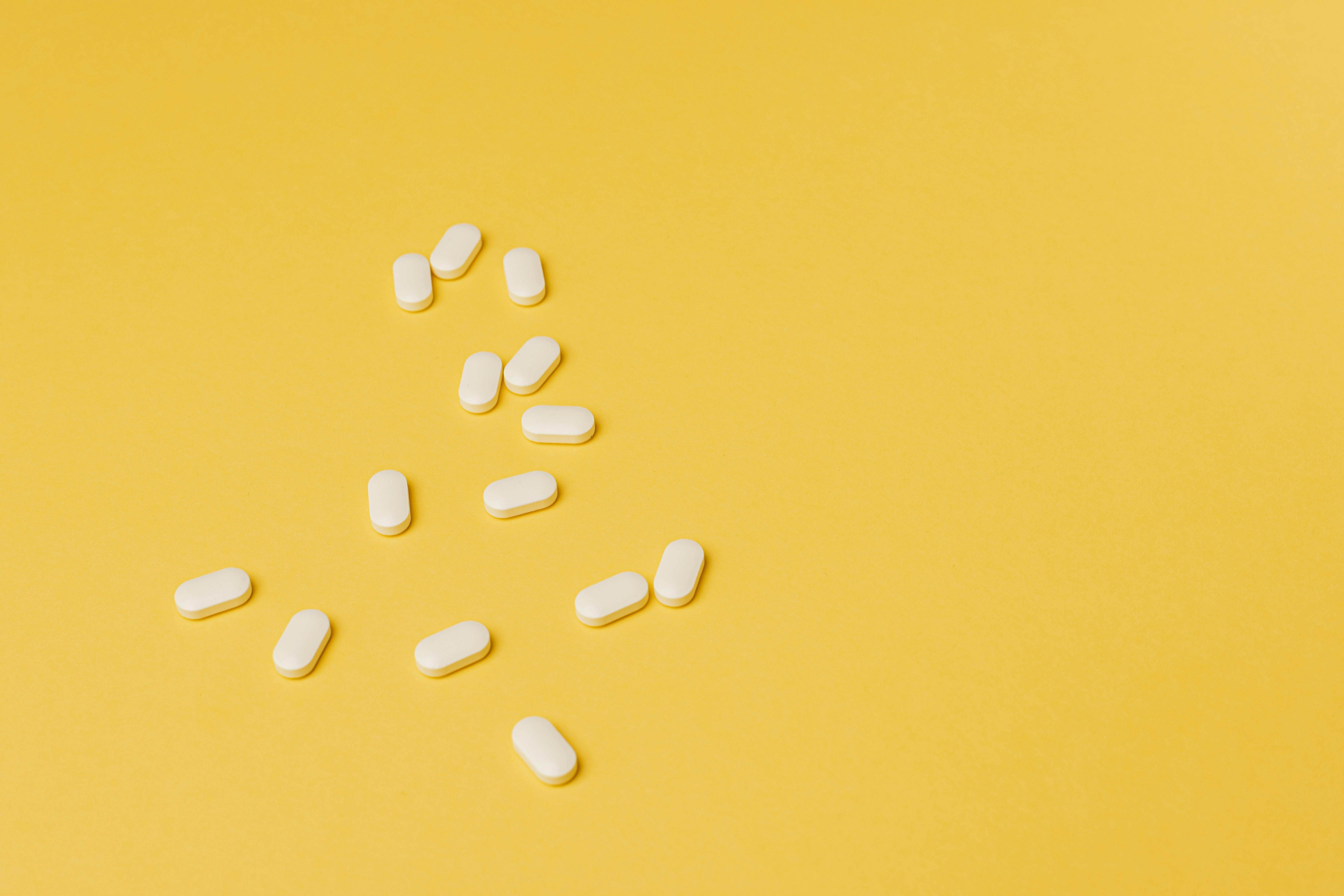 Close-up of melatonin supplement bottles for restful sleep