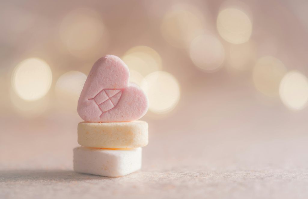 A pile of various supplements aimed at enhancing women's health